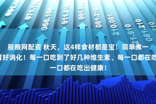 股粮网配资 秋天，这4样食材都是宝！简单煮一锅，养胃好消化！每一口吃到了好几种维生素、每一口都在吃出健康！