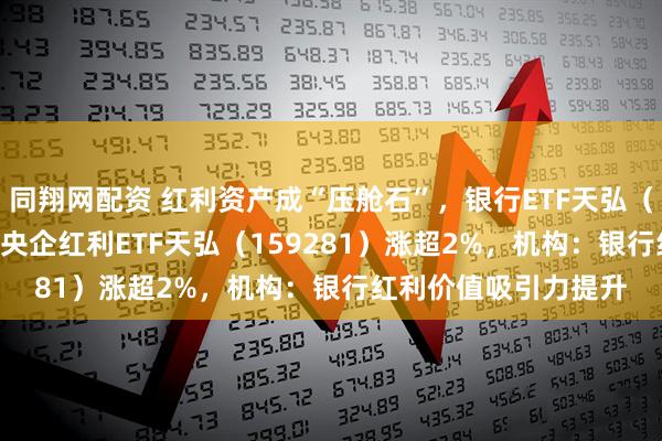 同翔网配资 红利资产成“压舱石”，银行ETF天弘（515290）、港股通央企红利ETF天弘（159281）涨超2%，机构：银行红利价值吸引力提升